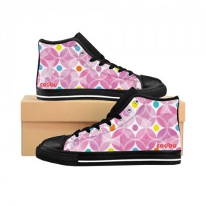 Pink Diamonds: Women's Hi-Tops